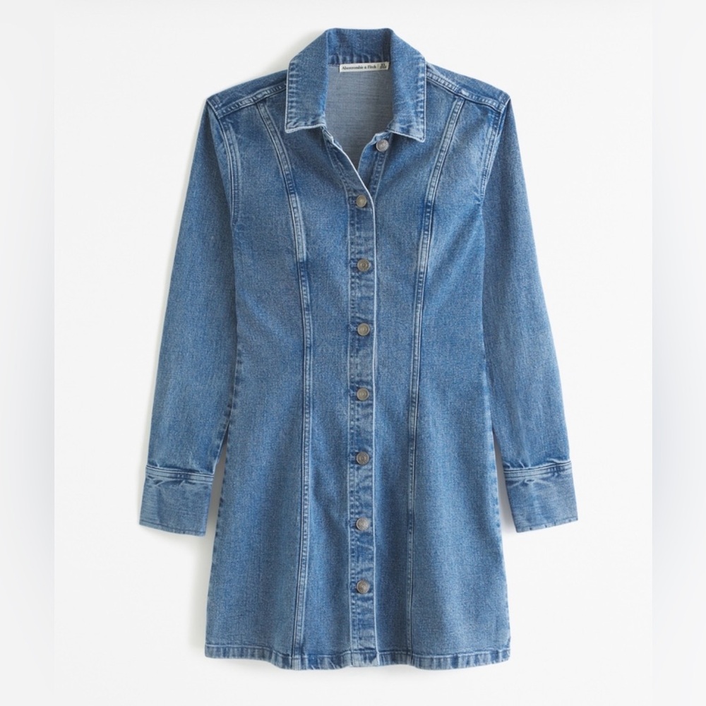 Abercrombie Denim Shirt Dress- M Tall